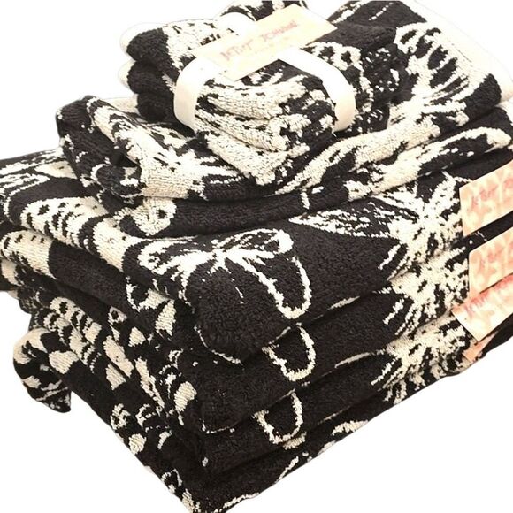 Betsey Johnson Butterfly Love Quick Dry Plush Bath Towel Set Bath